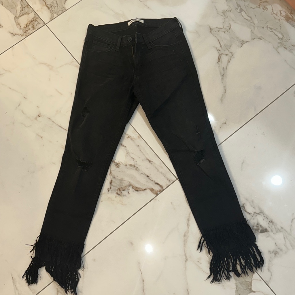 Black Flared Bottom
